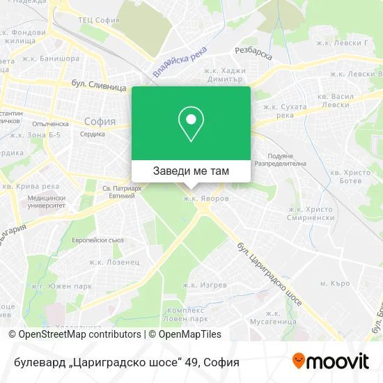 булевард „Цариградско шосе“ 49 карта
