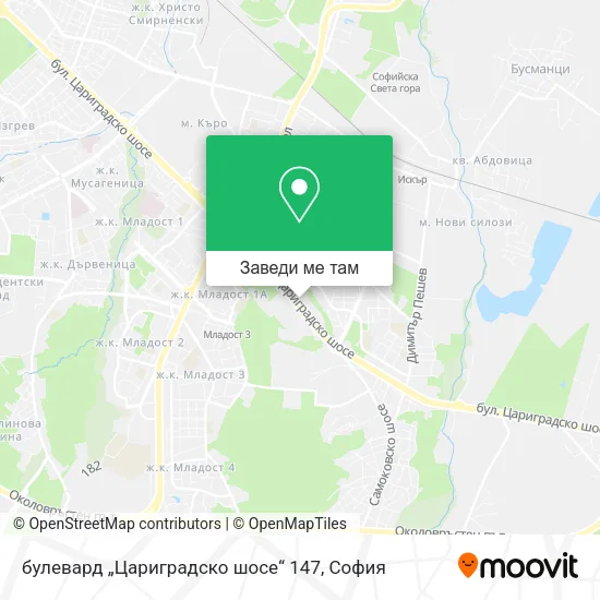 булевард „Цариградско шосе“ 147 карта