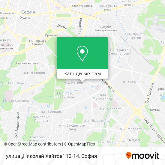 улица „Николай Хайтов“ 12-14 карта