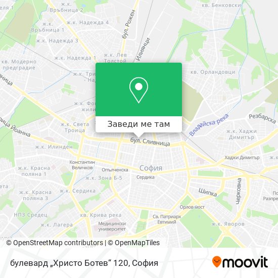 булевард „Христо Ботев“ 120 карта
