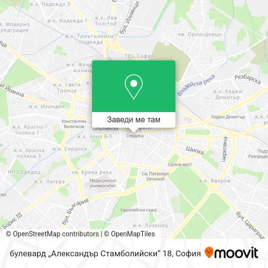 булевард „Александър Стамболийски“ 18 карта