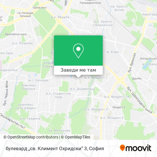 булевард „св. Климент Охридски“ 3 карта