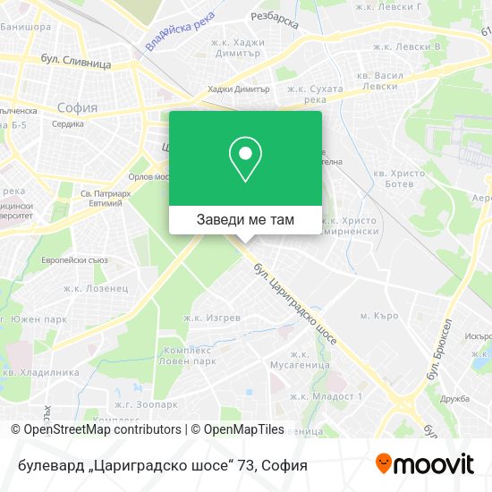 булевард „Цариградско шосе“ 73 карта