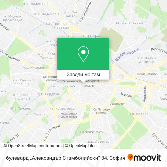булевард „Александър Стамболийски“ 34 карта