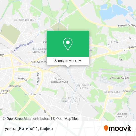 улица „Витиня“ 1 карта