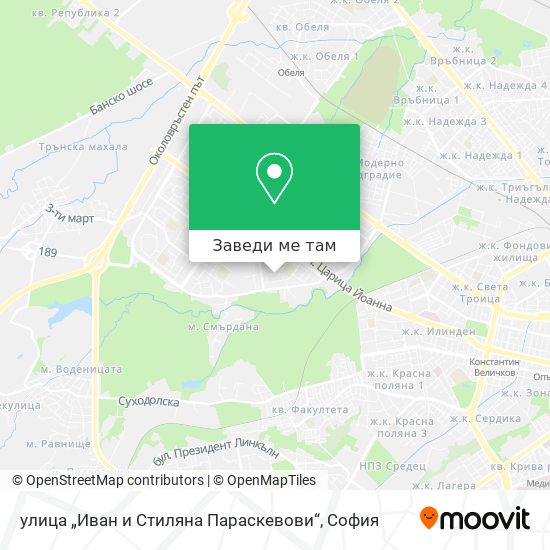 улица „Иван и Стиляна Параскевови“ карта