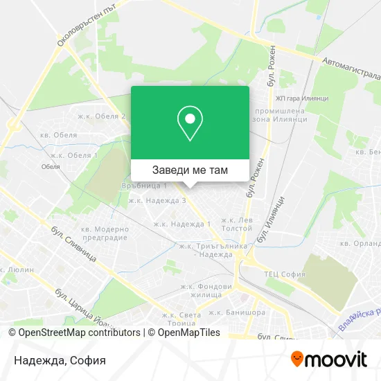 Надежда карта