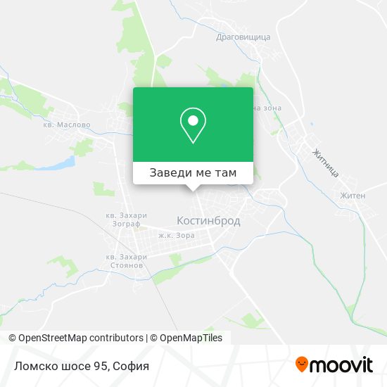 Ломско шосе 95 карта