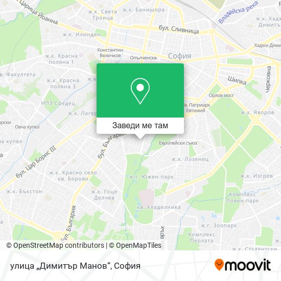 улица „Димитър Манов“ карта