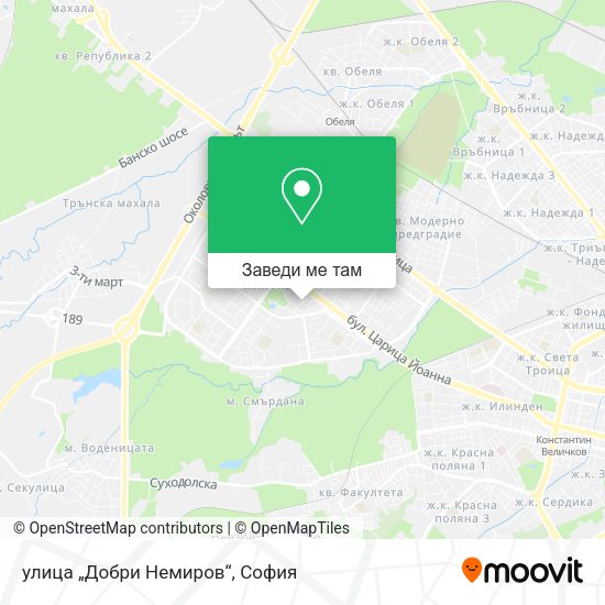 улица „Добри Немиров“ карта