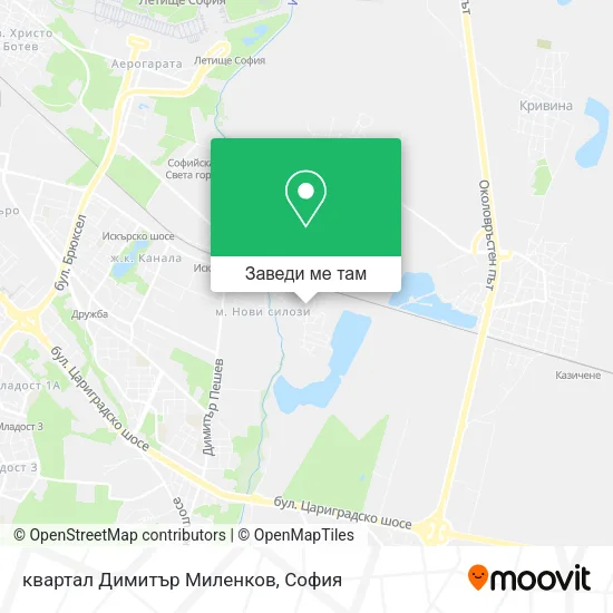 квартал Димитър Миленков карта