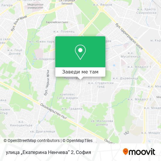 улица „Екатерина Ненчева“ 2 карта