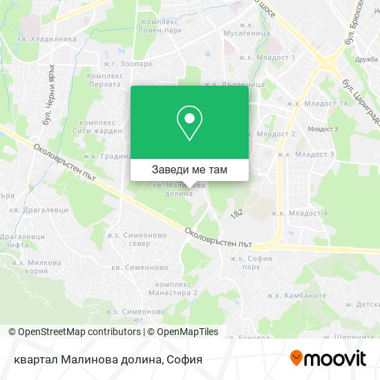 квартал Малинова долина карта