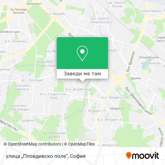 улица „Пловдивско поле“ карта