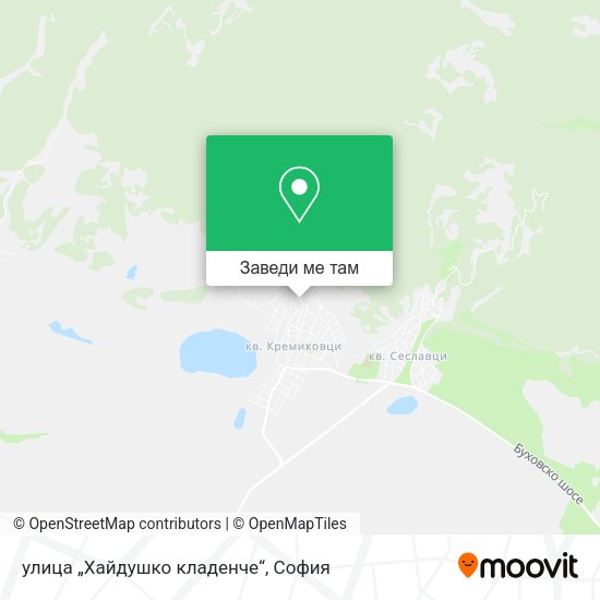 улица „Хайдушко кладенче“ карта