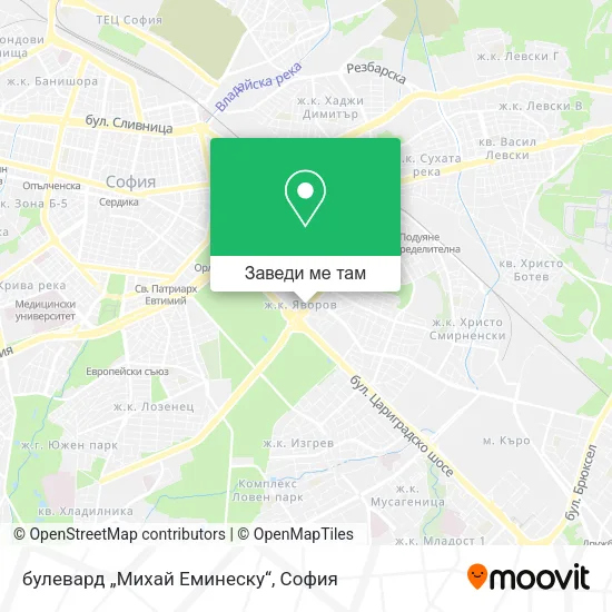 булевард „Михай Еминеску“ карта