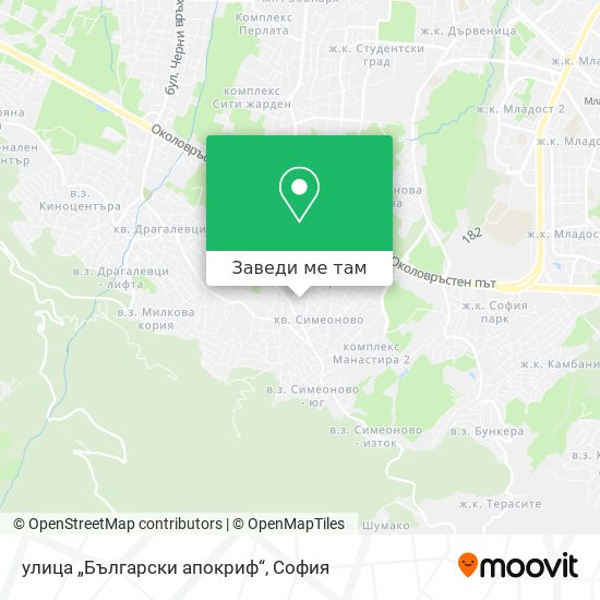 улица „Български апокриф“ карта