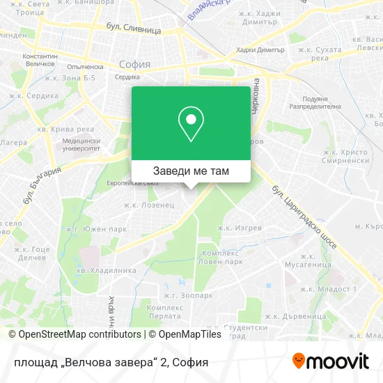 площад „Велчова завера“ 2 карта