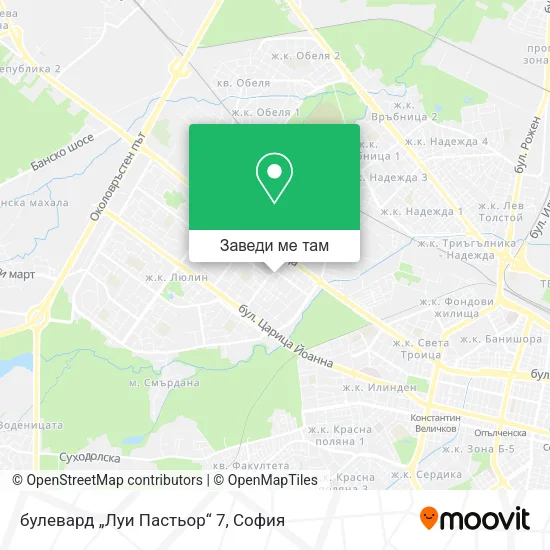 булевард „Луи Пастьор“ 7 карта