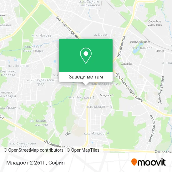 Младост 2 261Г карта
