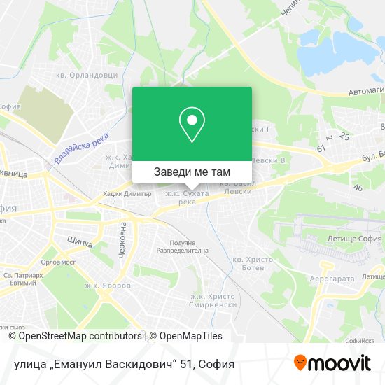 улица „Емануил Васкидович“ 51 карта