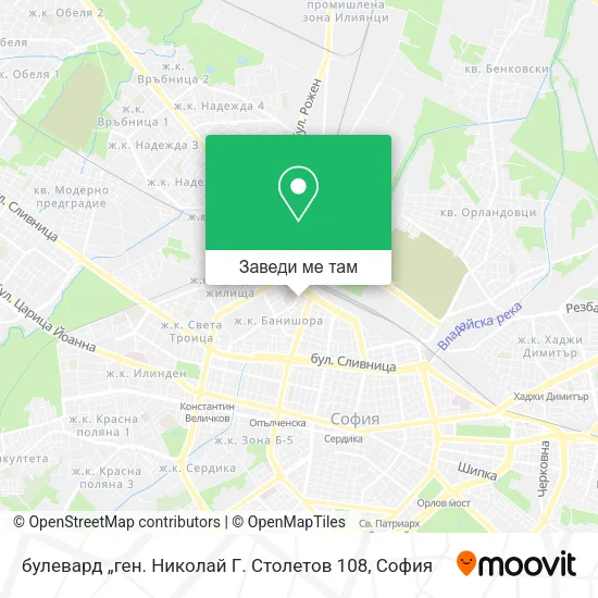 булевард „ген. Николай Г. Столетов 108 карта