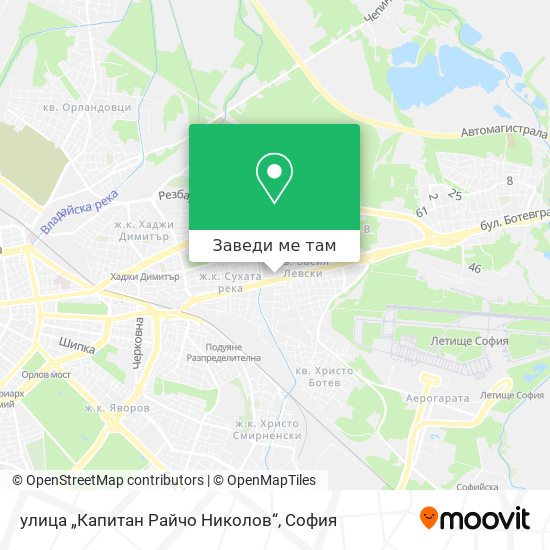 улица „Капитан Райчо Николов“ карта
