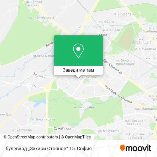 булевард „Захари Стоянов“ 15 карта