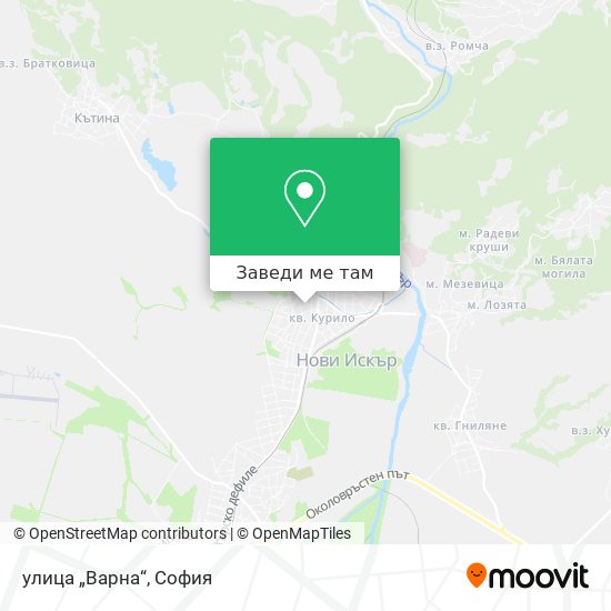 улица „Варна“ карта