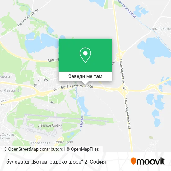 булевард ,,Ботевградско шосе“ 2 карта