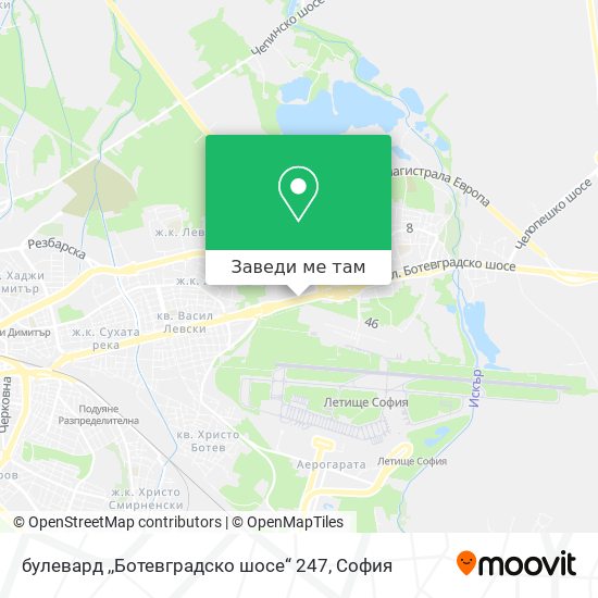 булевард ,,Ботевградско шосе“ 247 карта