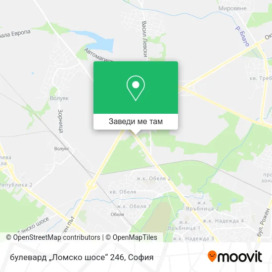 булевард „Ломско шосе“ 246 карта