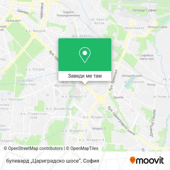 булевард „Цариградско шосе“ карта
