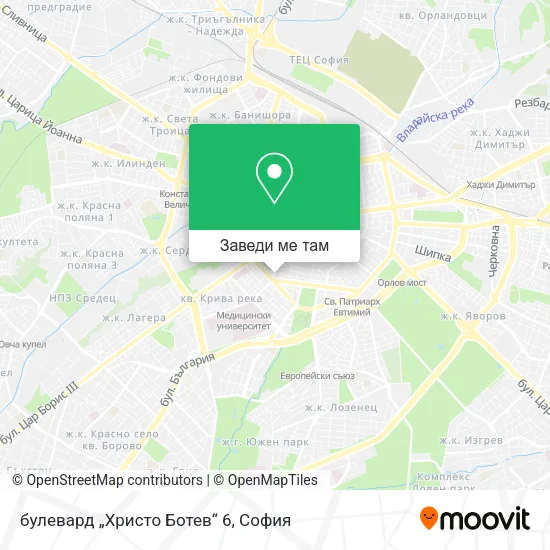 булевард „Христо Ботев“ 6 карта