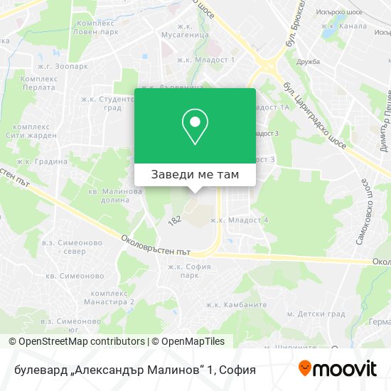 булевард „Александър Малинов“ 1 карта