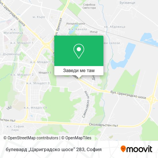 булевард „Цариградско шосе“ 283 карта