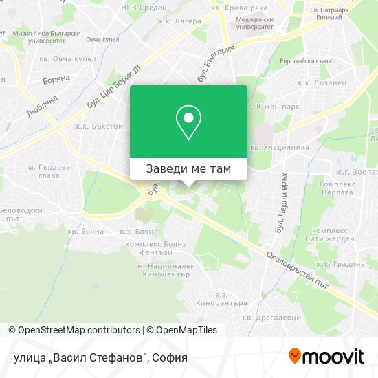 улица „Васил Стефанов“ карта