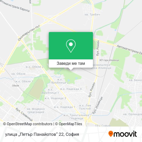 улица „Петър Панайотов“ 22 карта