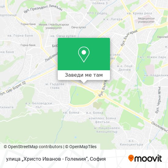 улица „Христо Иванов - Големия“ карта
