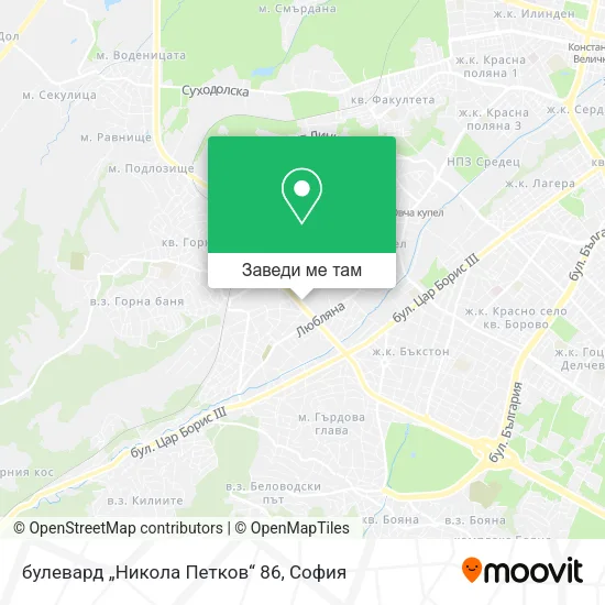 булевард „Никола Петков“ 86 карта