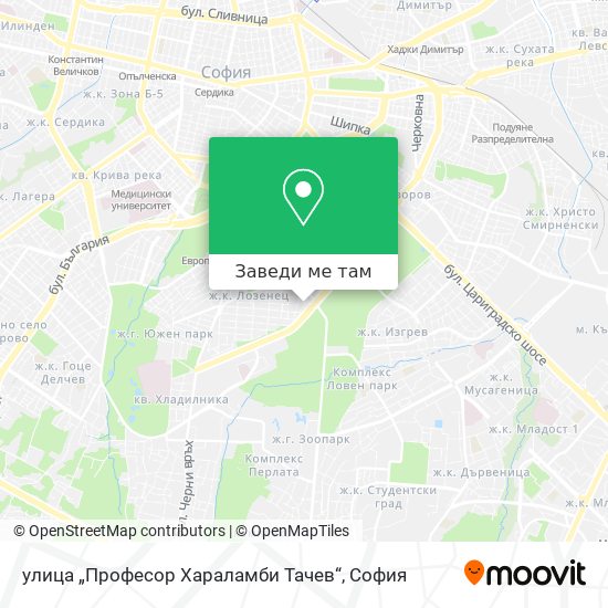 улица „Професор Хараламби Тачев“ карта