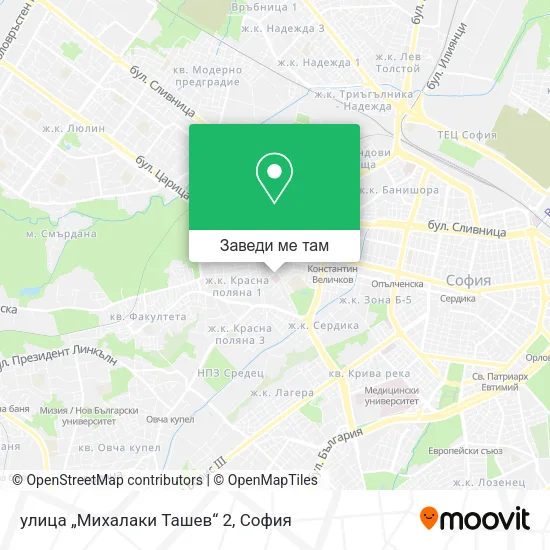 улица „Михалаки Ташев“ 2 карта