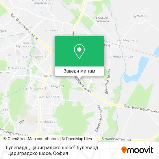 булевард „Цариградско шосе“ булевард "Цариградско шосе карта
