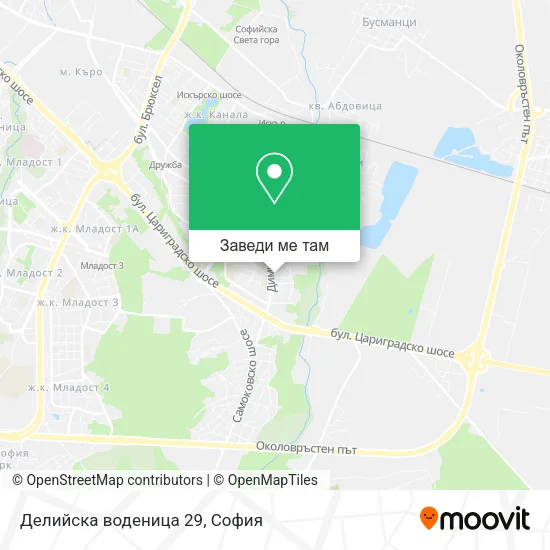 Делийска воденица 29 карта