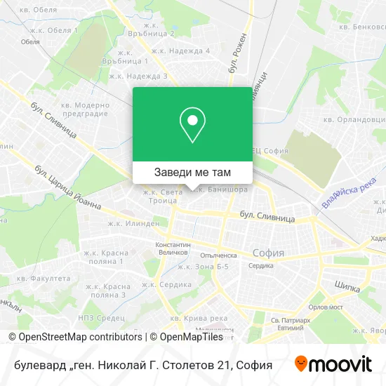 булевард „ген. Николай Г. Столетов 21 карта