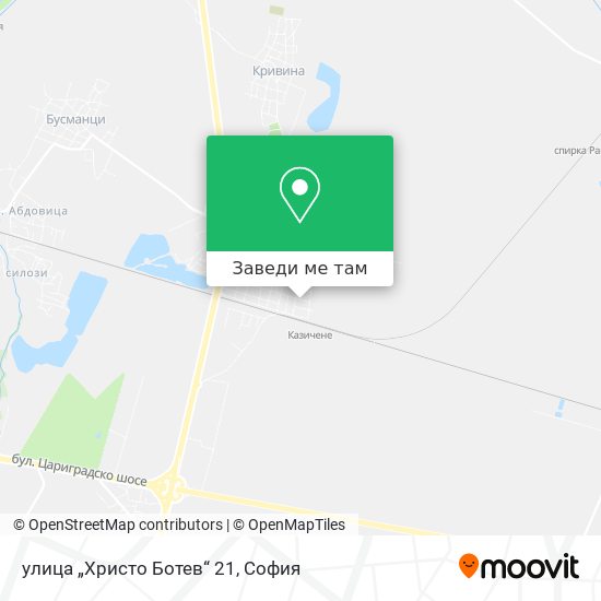 улица „Христо Ботев“ 21 карта