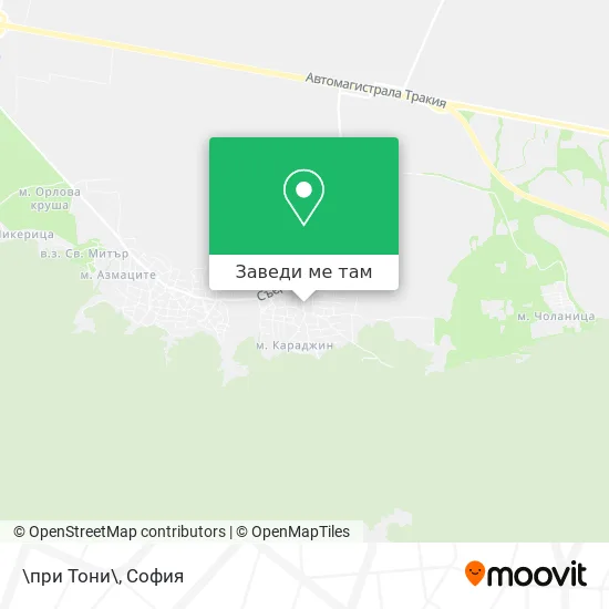 \при Тони\ карта