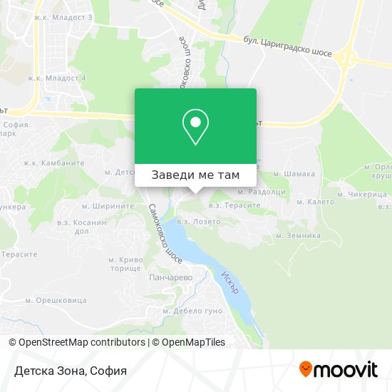 Детска Зона карта
