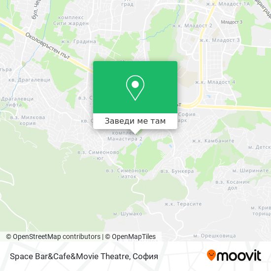 Space Bar&Cafe&Movie Theatre карта