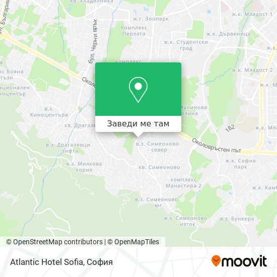 Atlantic Hotel Sofia карта